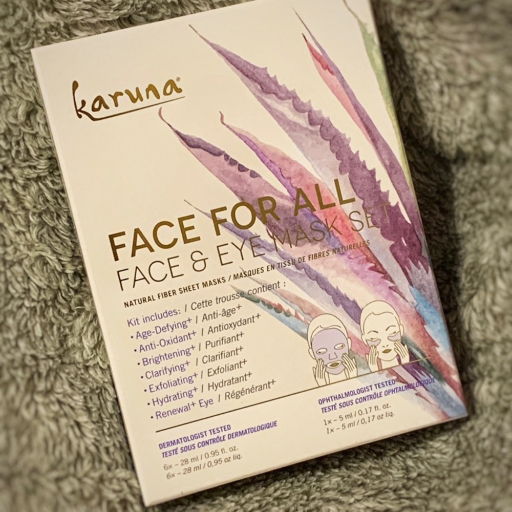 kuruna face and eye mask set